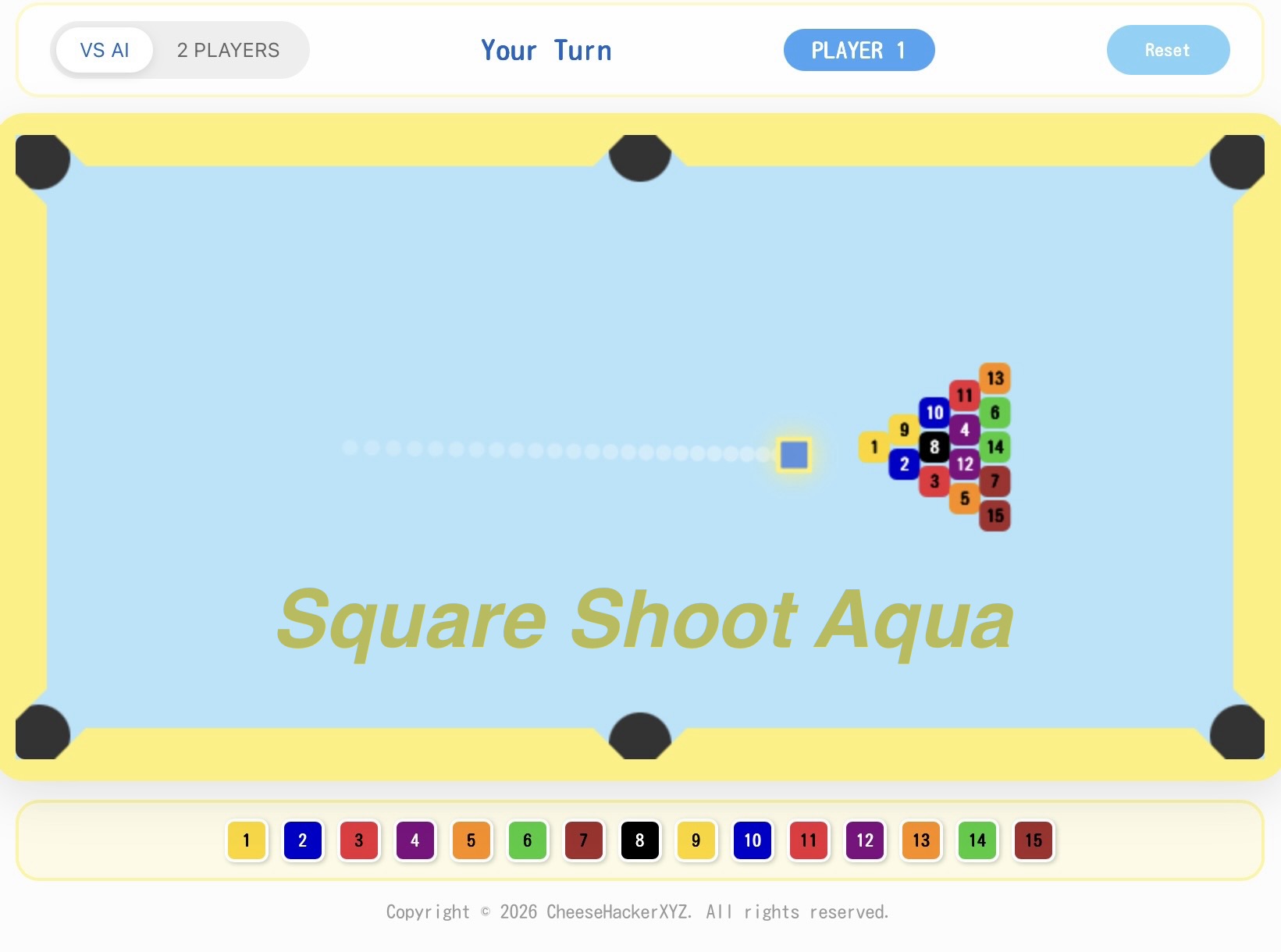 Square Shoot Aqua released